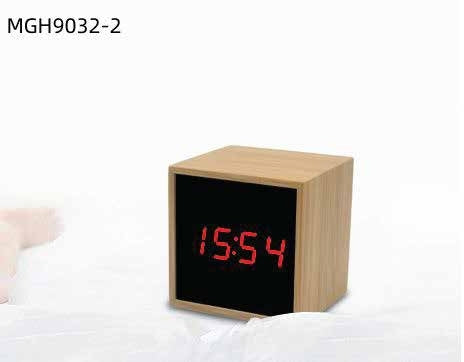 Bamboo Digital Clock | Model 9032-2