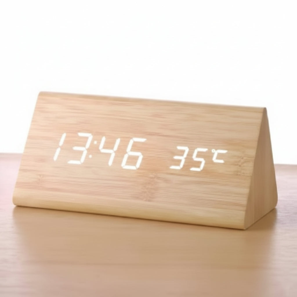 Bamboo Digital Clock | Model 9033-4