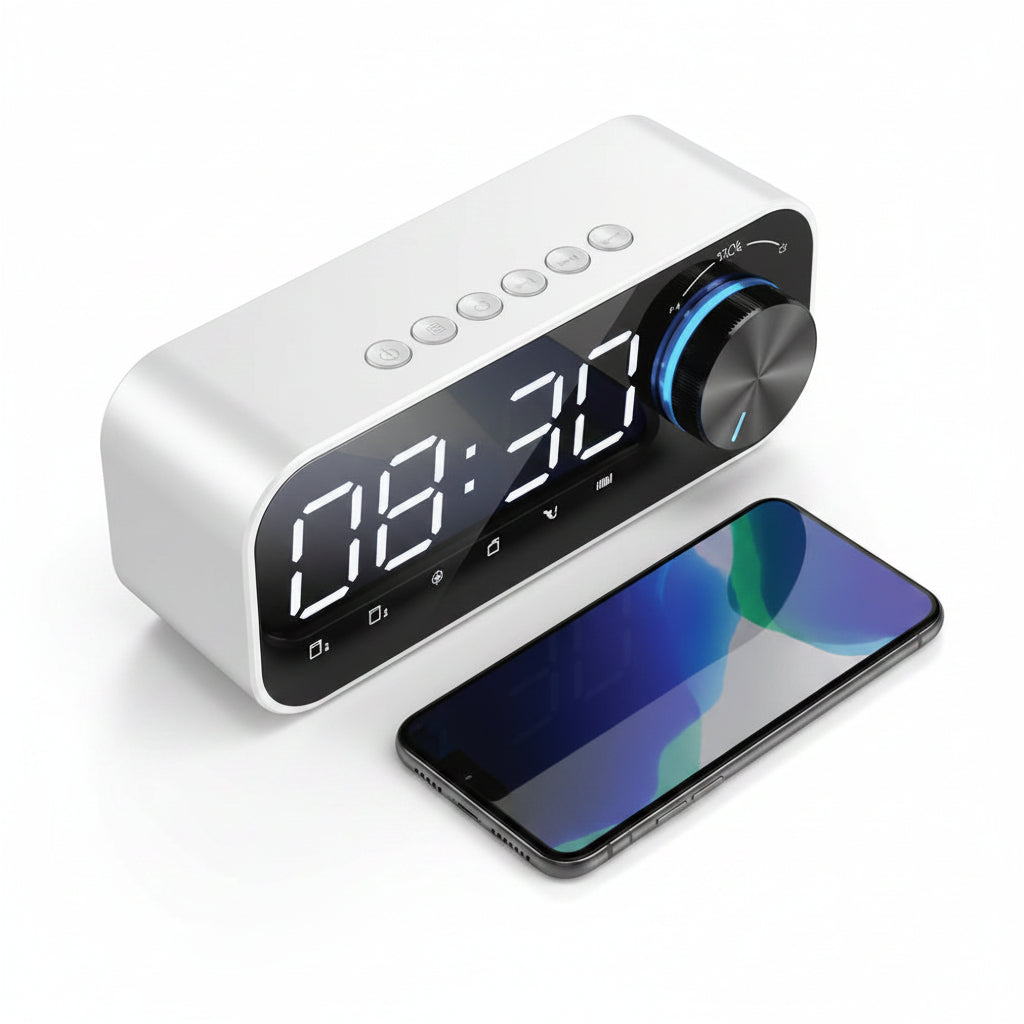 Bluetooth Speaker with Digital Clock | Model 9033-2