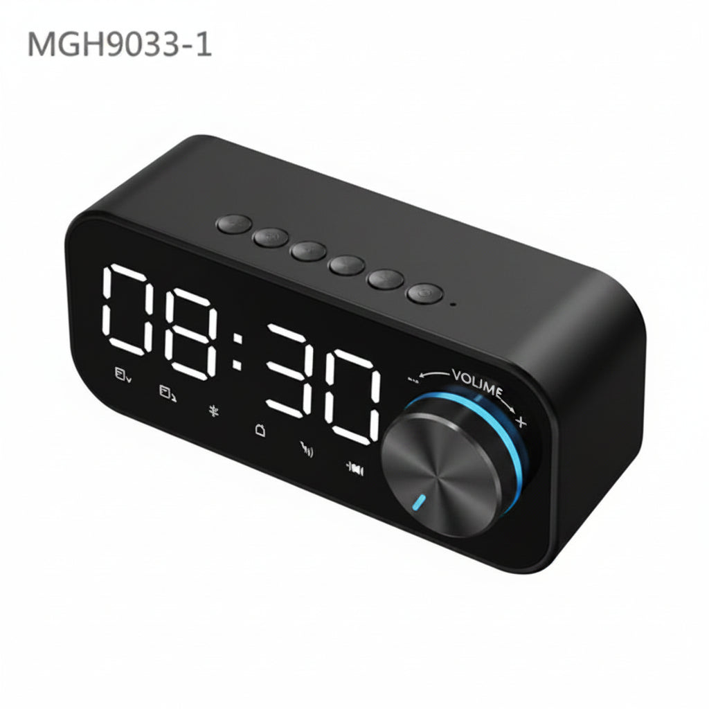 Bluetooth Speaker with Digital Clock | Model 9033-1