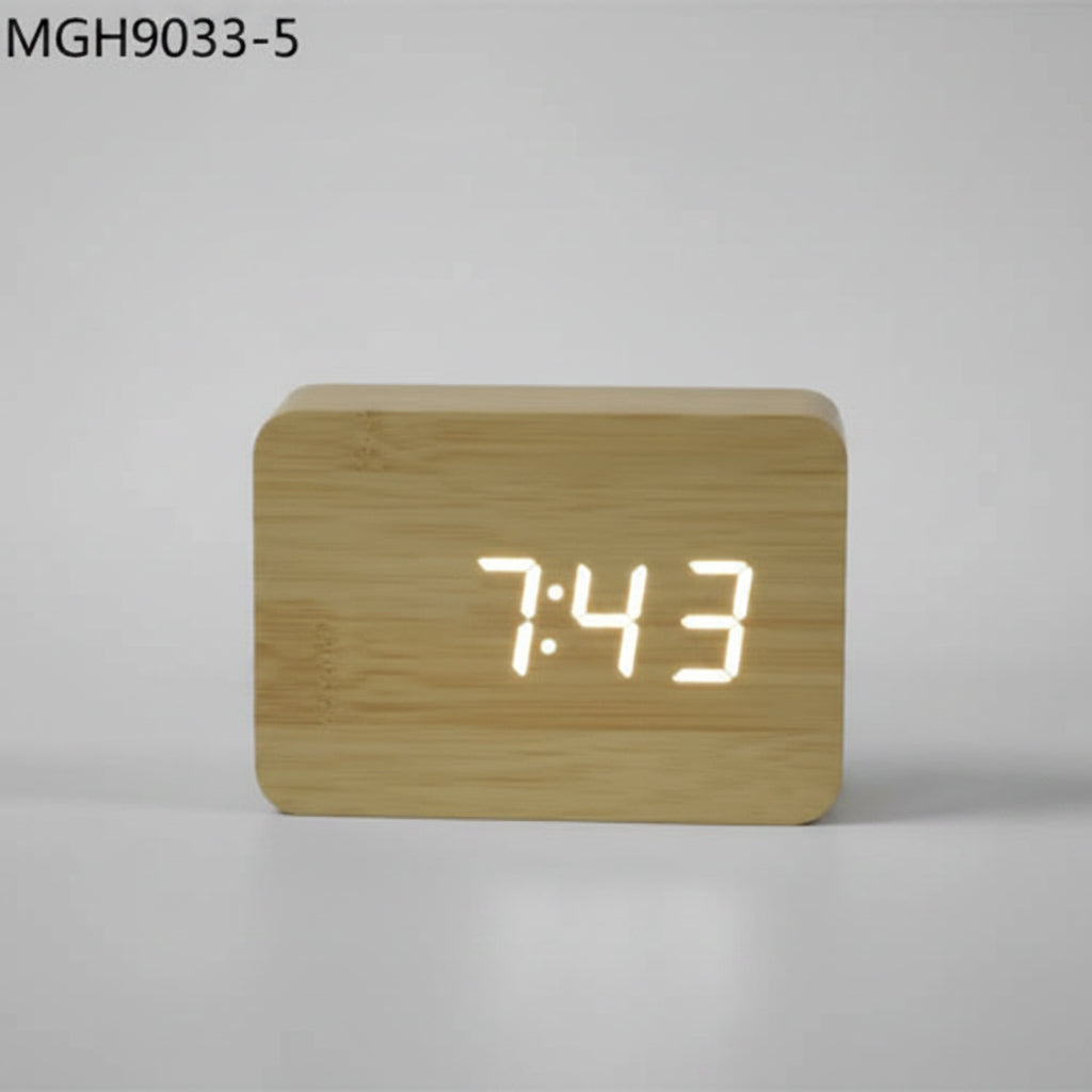 Bamboo Digital Clock | Model 9033-5