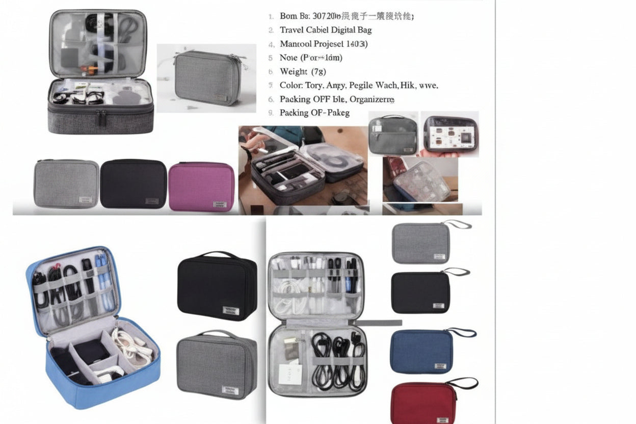 Tech Pouch - Old | Organiser Pouch for Cables, Gadgets & Accessories