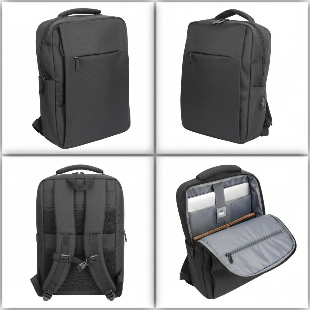 MGH 9014-2 Rexine Backpack – Dark Grey