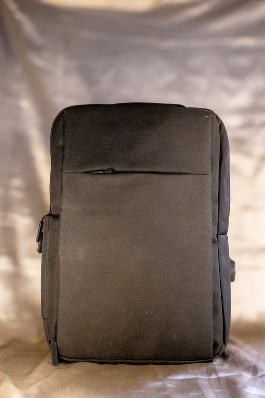 PU Laptop Backpack – Water-Resistant with 3 Compartments