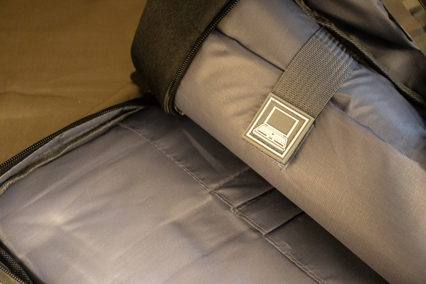 PU Laptop Backpack – Water-Resistant with 3 Compartments