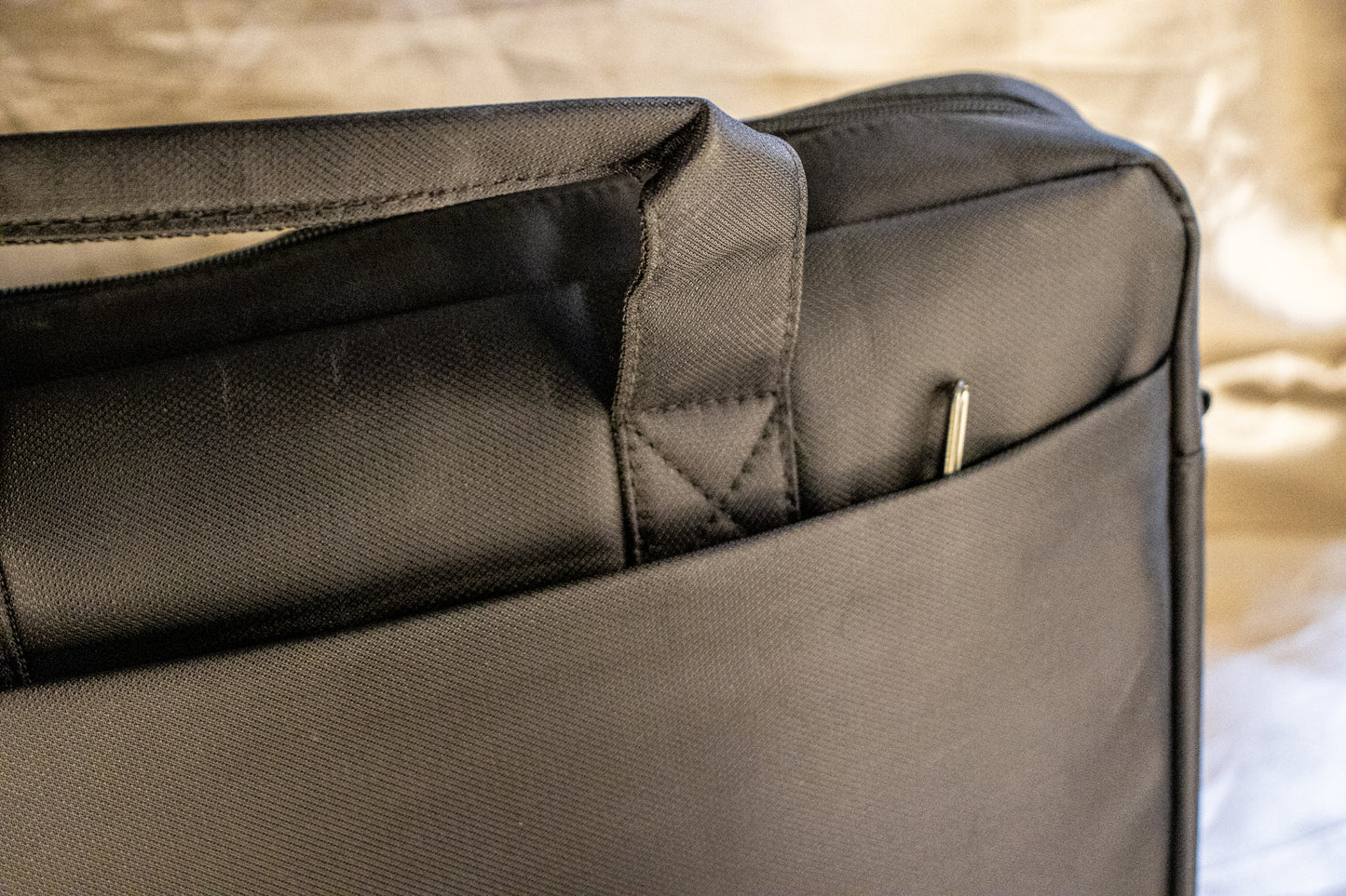 PU Laptop Shoulder Bag – Handheld with 3 Compartments