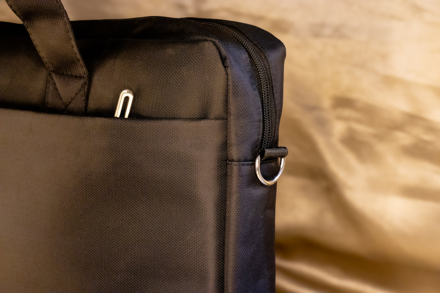 PU Laptop Shoulder Bag – Handheld with 3 Compartments