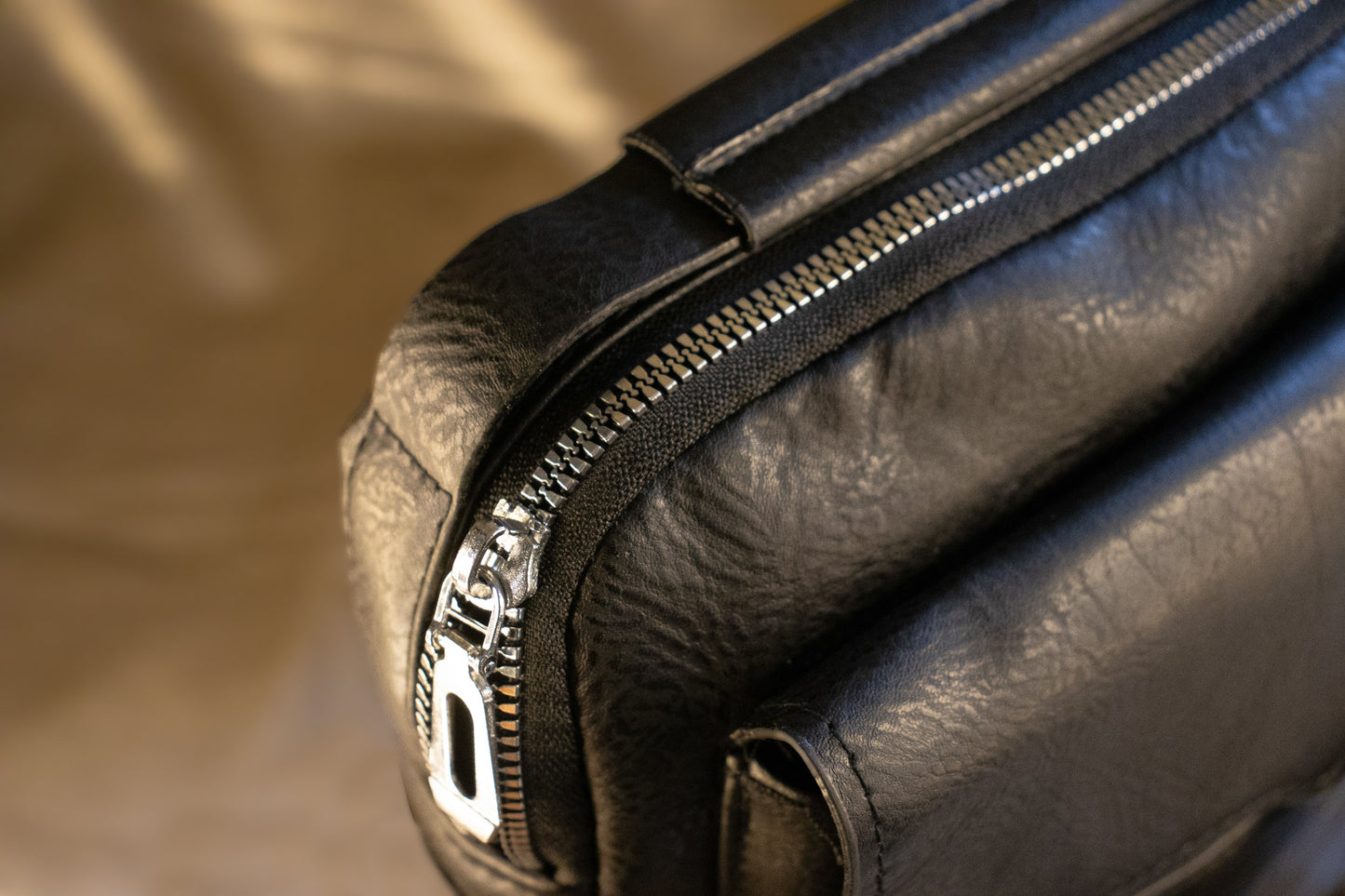 PU Laptop Sling Bag – Water-Resistant with 3 Compartments