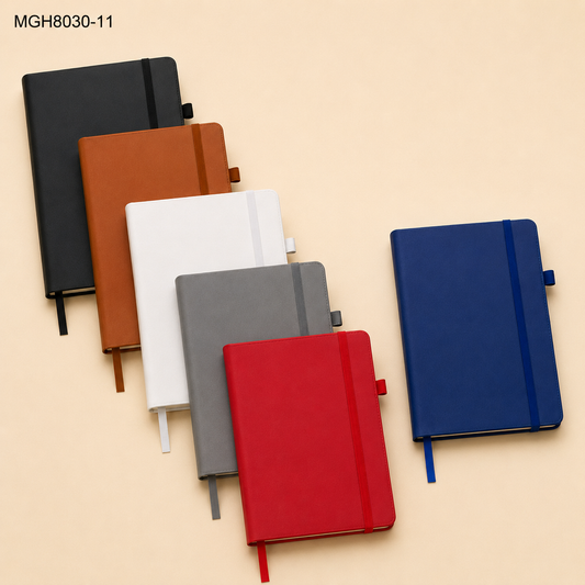 8030-11 A5 PU leather diary with 192 pages