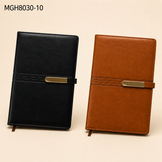 8030-10 A5 PU leather diary with 192 pages