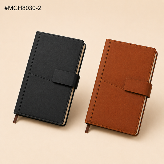 8030-2 A5 PU leather diary with 192 pages