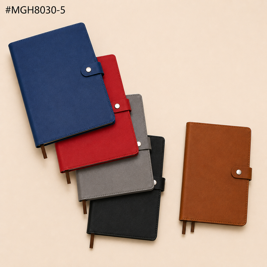 8030-5 A5 PU leather diary with 192 pages
