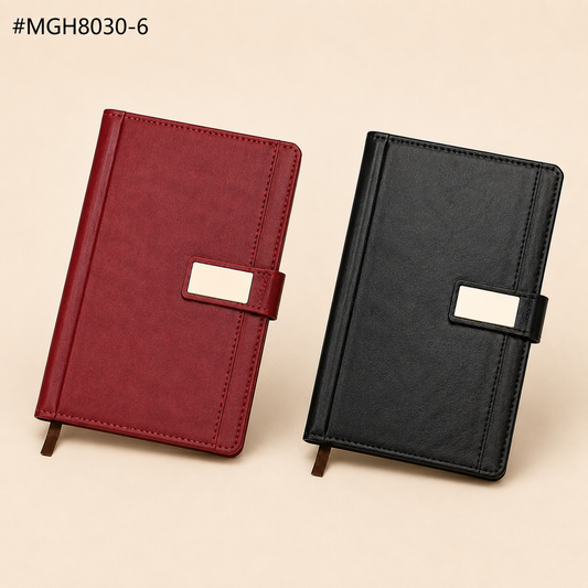 8030-6 A5 PU leather diary with 192 pages