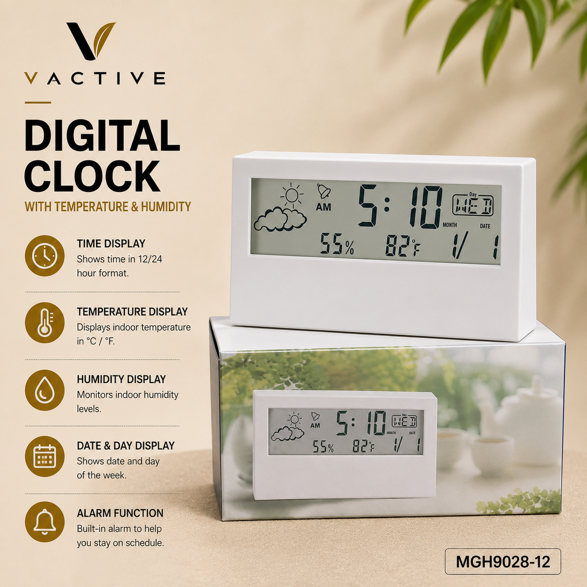 MGH9028-12 | Digital Clock