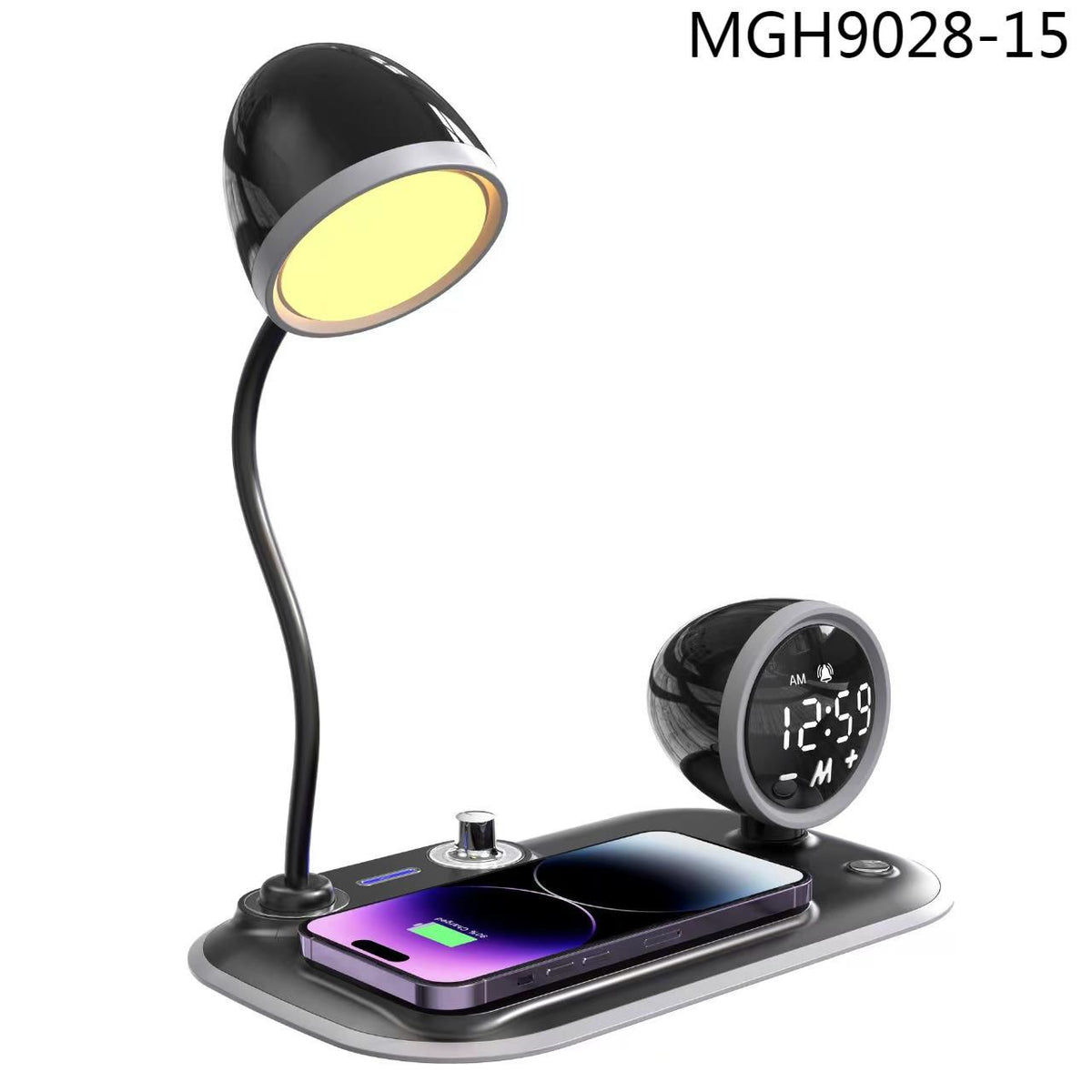 MGH9028-15 | Lamp, Wireless Speaker & Clock