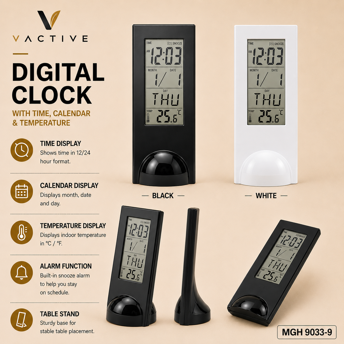 MGH9033-9 | Digital Clock